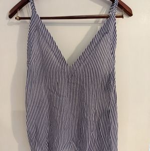 Lulu's Seersucker Top Size M